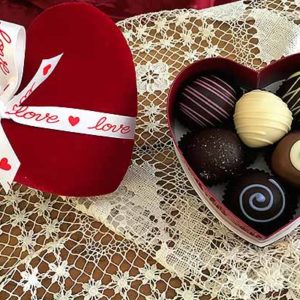 6pc Valentines Day Chocolate Truffle Gift