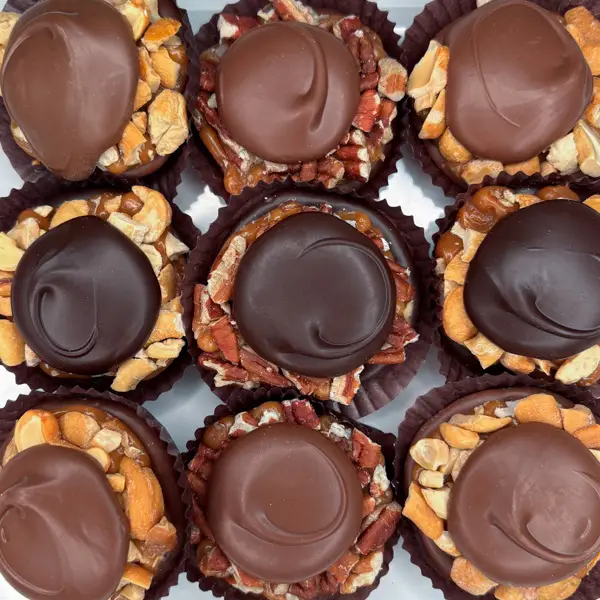 Carmel Nut Patties at The Chocolate Truffle